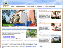 Tablet Screenshot of betreuteswohnen-nobispark.de
